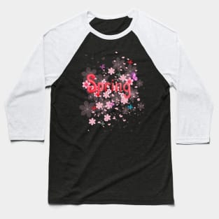 Flowers Spring Baseball T-Shirt